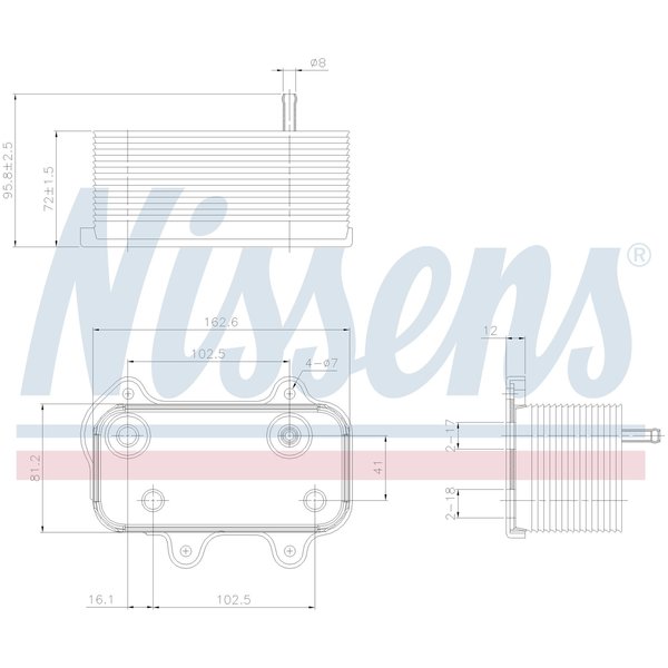 Nissen Oil Cooler, 90753 90753